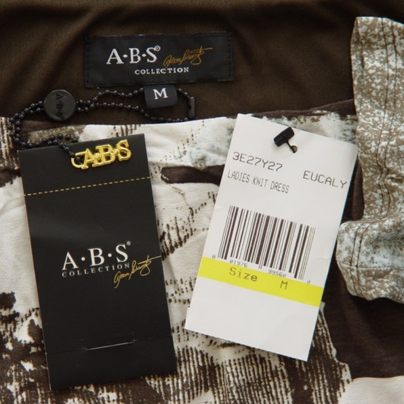 ABS COLLECTION BOATNECK BELTED DRESS - US MEDIUM - Picture 7 of 7